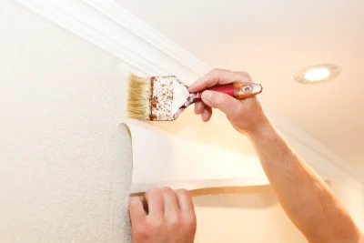 Pose de papier peint à Lempty — revêtements muraux et toiles de verre